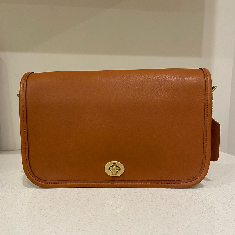 Vintage Coach Penny Pocket 9755 Purse British Tan - Picture 1 of 12